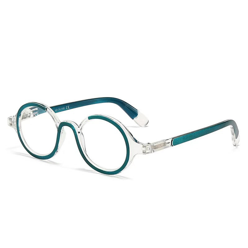 Élégant ronde personnalisée Unisexe rétro Blue-light-blocking Presbyopia Lunettes