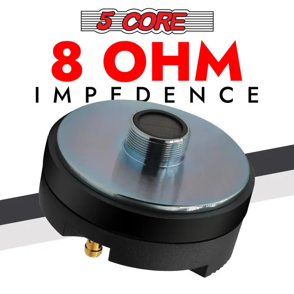 5 Core Compression Driver 3.5 pouces Tweeter Gorge de corne 220W Peak Loud 8 Ohm Diaph Titanium