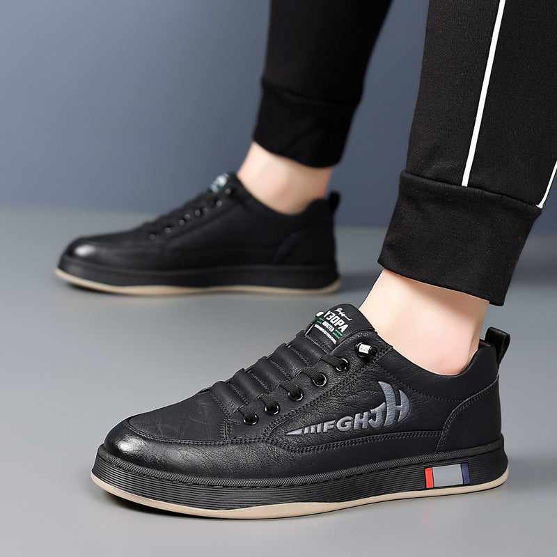 Chaussures en cuir pour hommes respirant tout en adéquation