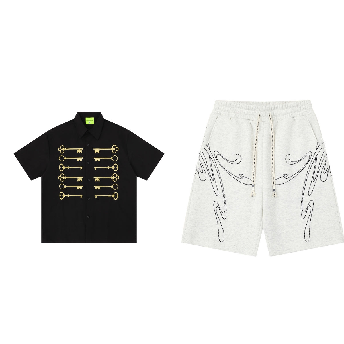 T-shirt à manches courtes rétro style américain pour le printemps et l'été