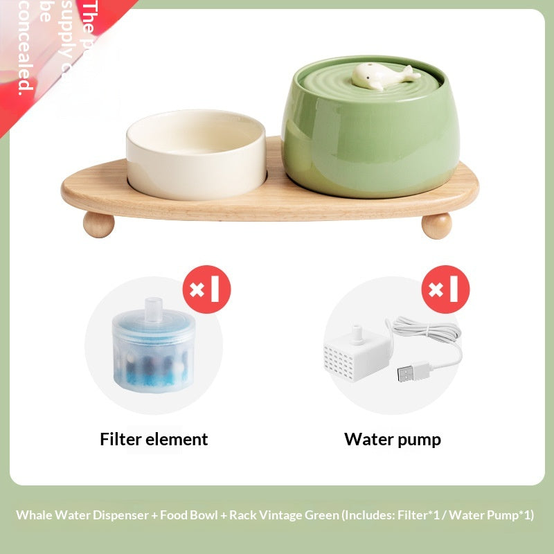 Céramique Automatique Recirculation Filtre Distributeur d'eau Cat Bowl