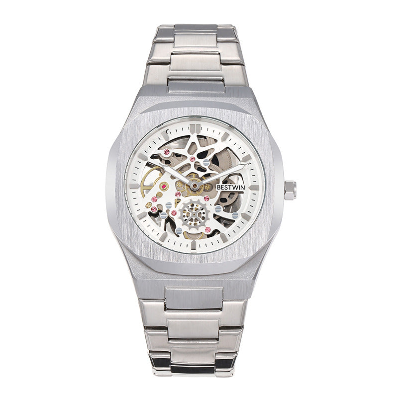 Fashion Alliage Montres Hommes BESTWIN Fermoir papillon creux