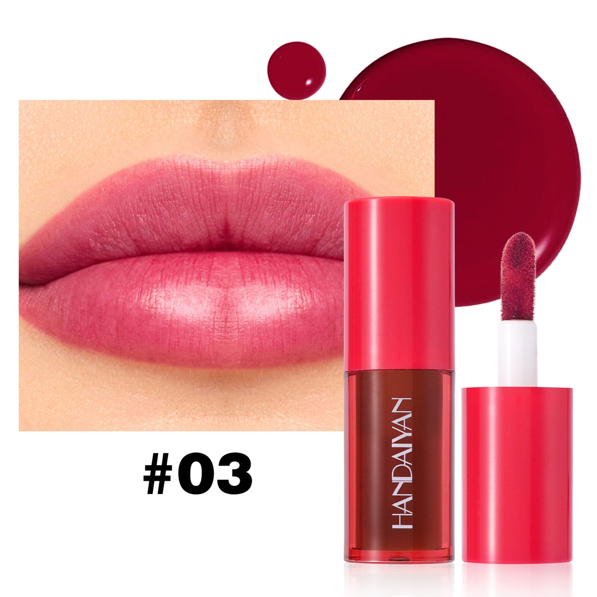 Waterproof glossy And a mud-resistant lip gloss