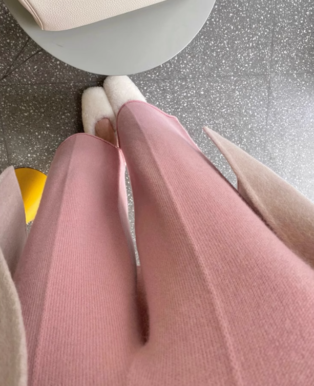 Printemps et automne Port extérieur Trendy Maman Pantalon casual à large jambe