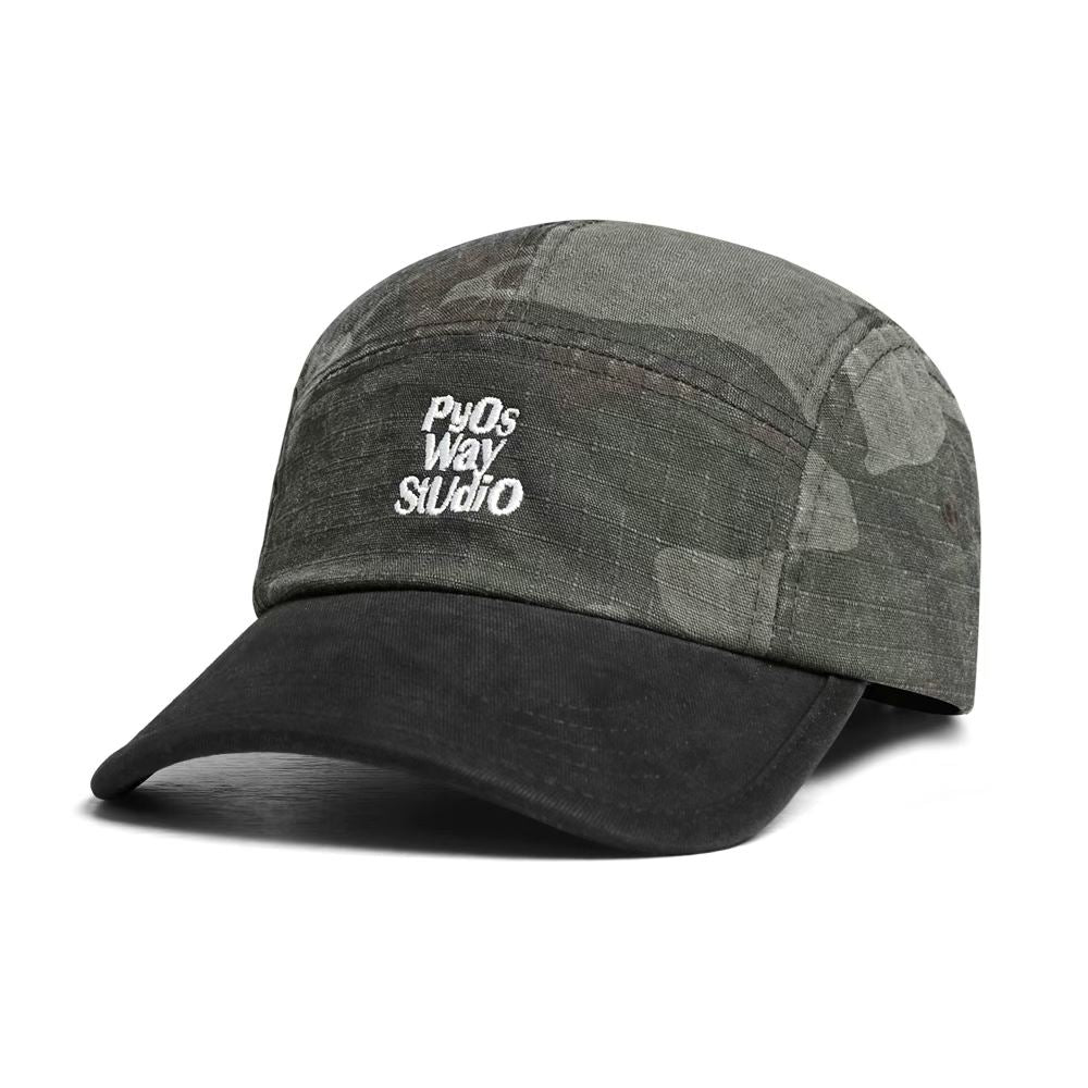 Mode Retro Laverd Patchwork Lettre Casquette de baseball