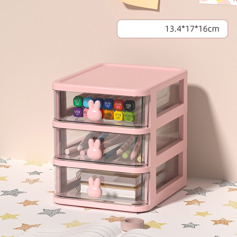 Boîte de rangement de bureau Petit type de tiroir Coiffure pour enfants Clip Headwear Organization Box