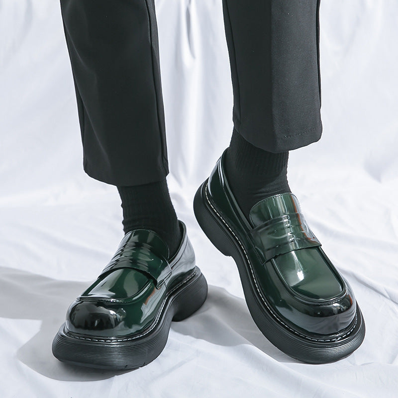 Business Formel Britishstyle Glossy Height augmentation chaussures en cuir