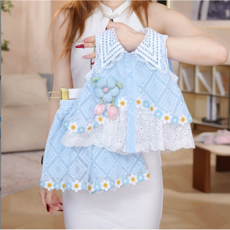 Été Coréen-style doux et élégant ensemble deux-pièces pour les filles bébé