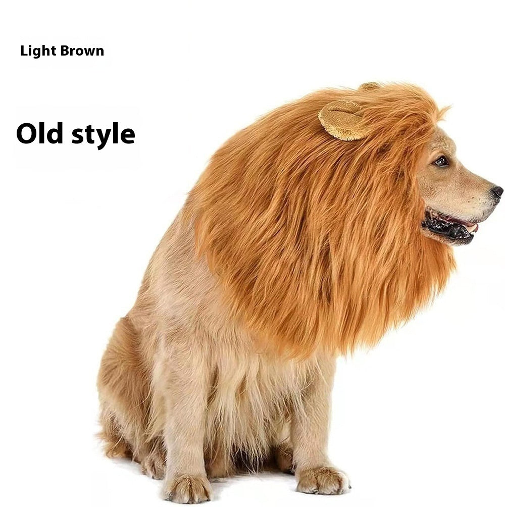 Roi de la Jungle Pet Funny Lion Head Cover