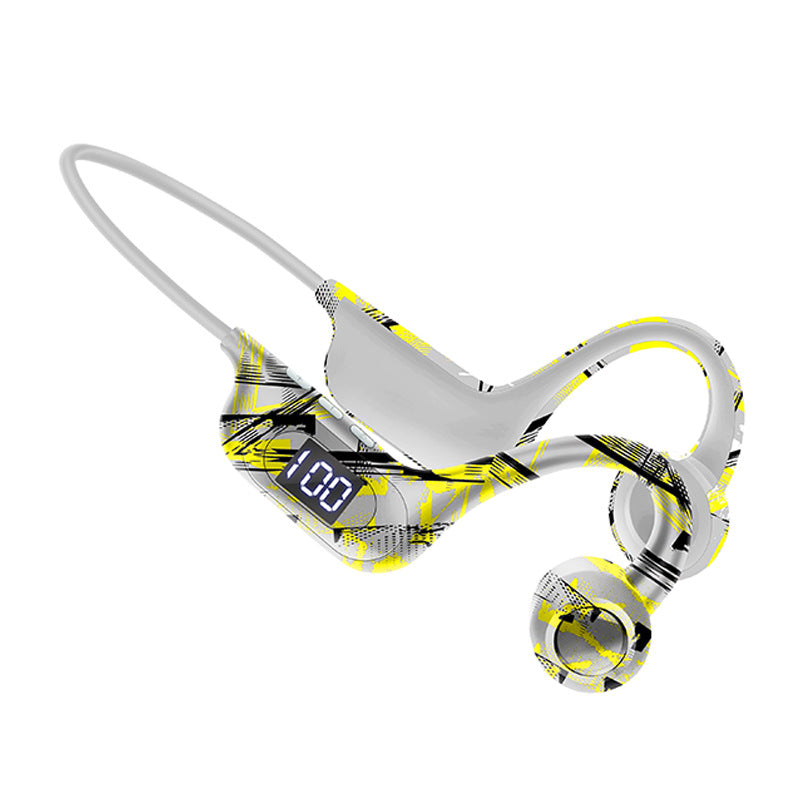 Casque Bluetooth sans fil de conduction d'os Graffiti
