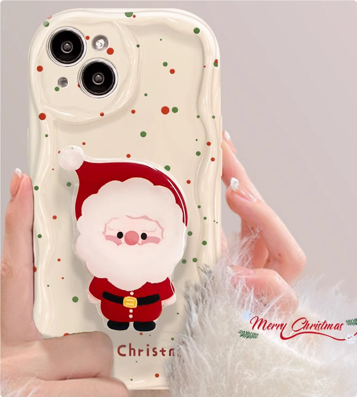 Écran de cas de téléphone points colorés Bracket de Noël