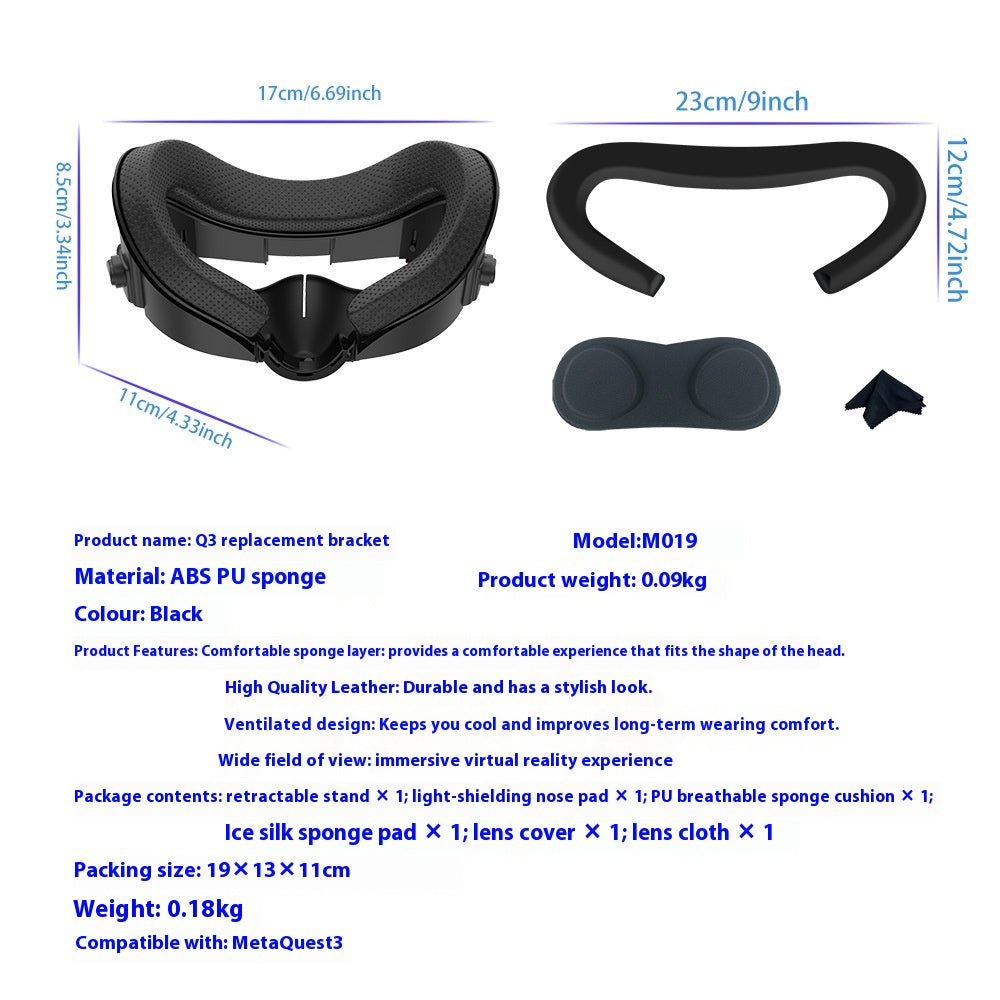 Masque de remplacement tout-en-un Ajustable Hauteur Confortable