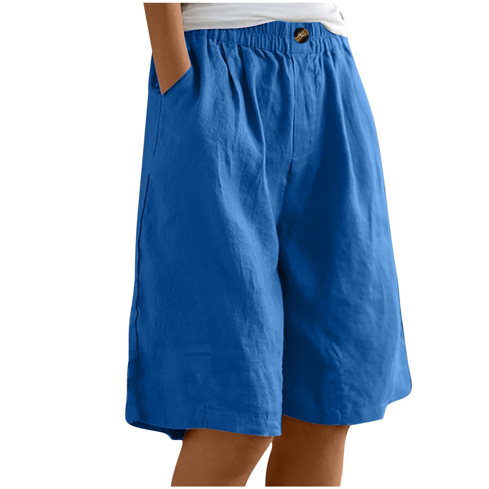 Pantalon casual européen et américain pour femmes avec une coupe simple en coton Et