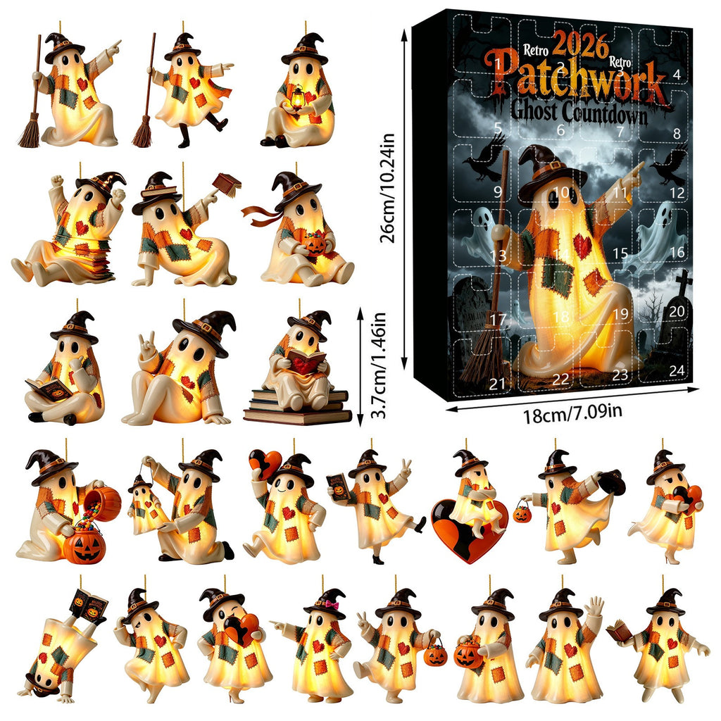 Pendentif Halloween Lighting Retro Patch Ghost