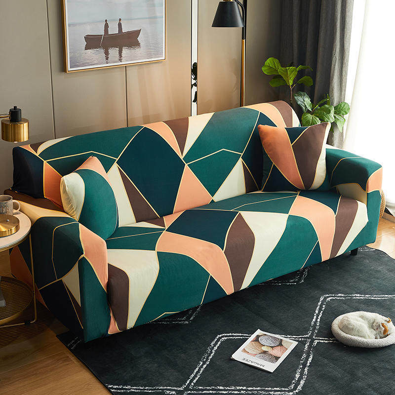Couverture de canapé en cuir Tissu simple élastique