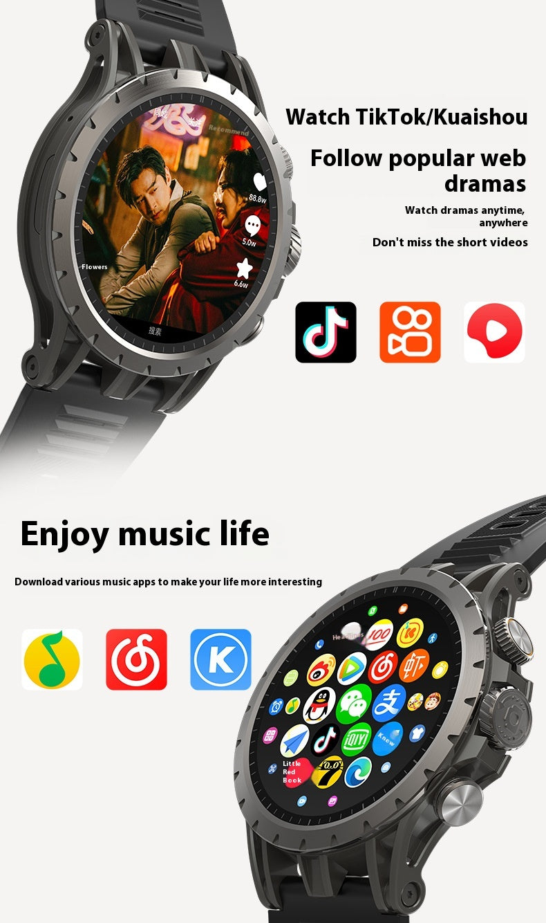 Smart Card-inserting positioning Ultra-clear Camera Sports Watch