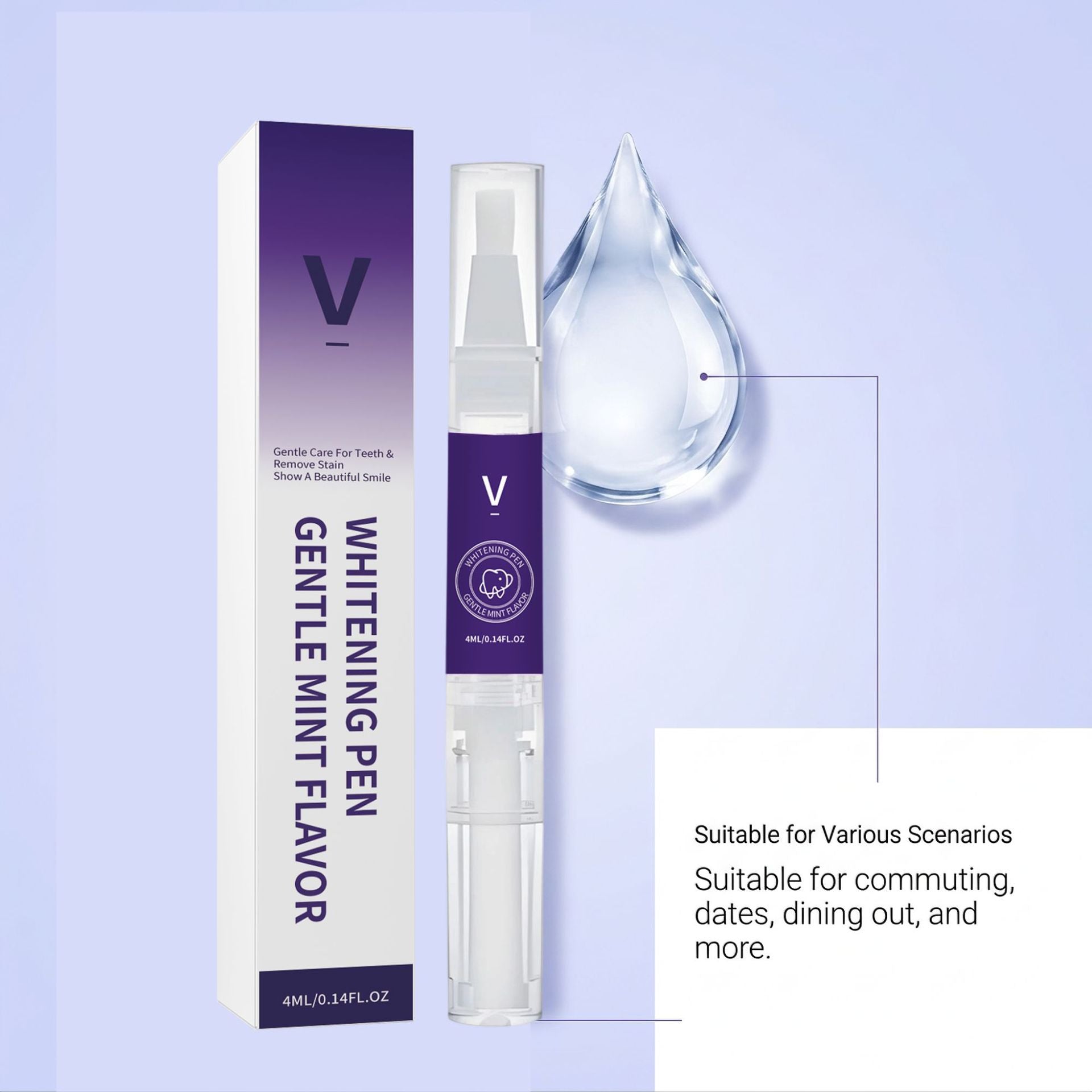 Stylo de soins de dents Stylo de soins souriants