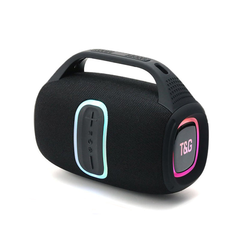 Haut-parleurs portables avec lumières LED colorées dynamiques Haut-parleur Bluetooth pour tra extérieur à la maison
