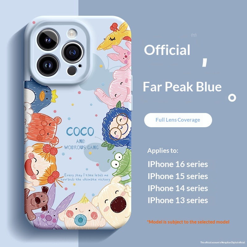 Compatible with the 5 Liquid Silicone 14 Plus Phone Case