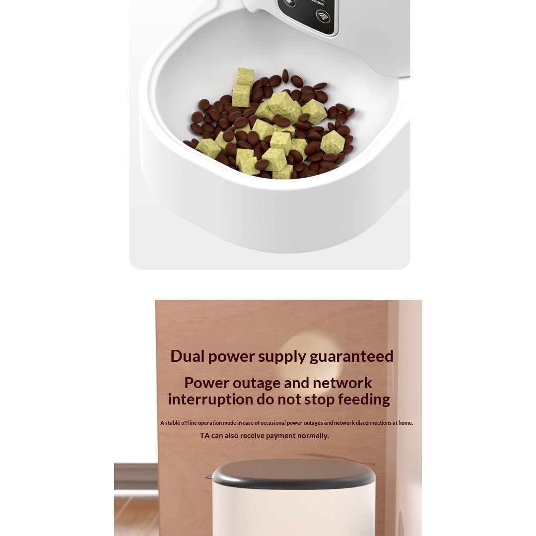 Wi-Fi Smart Pet Feeder avec contrôle d'application et alimentation programmée