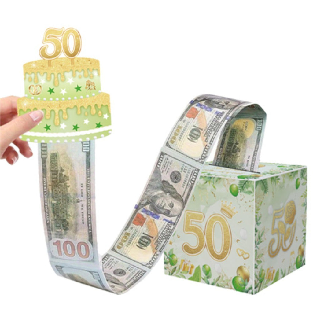 Boîte à monnaie du 50e anniversaire pour les dons en espèces