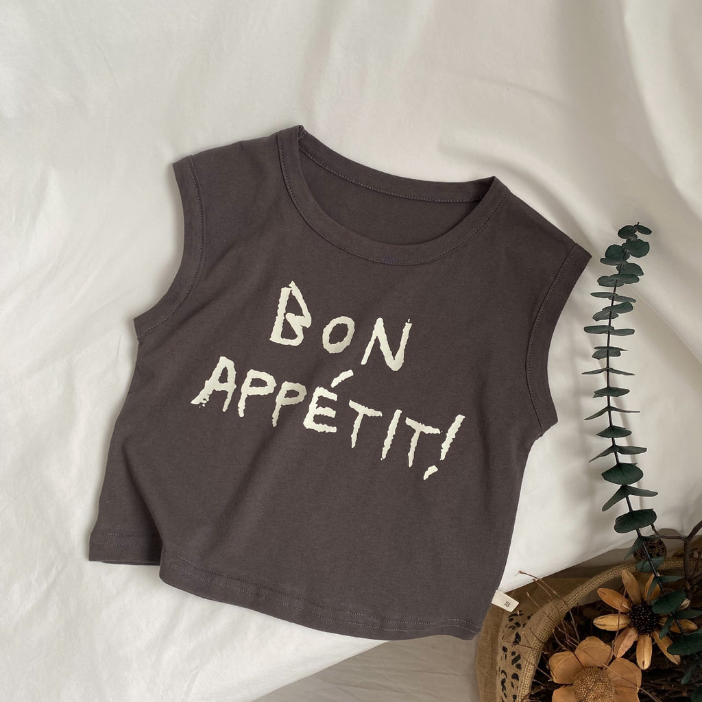 Lettre des enfants imprimé Veste sans manches pour les garçons et les filles