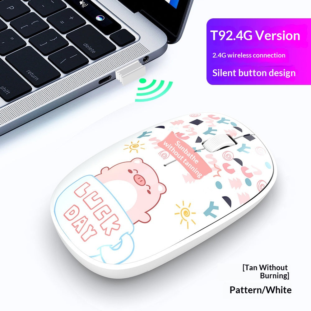 Souris de bureau sans fil avec fonctionnement silencieux