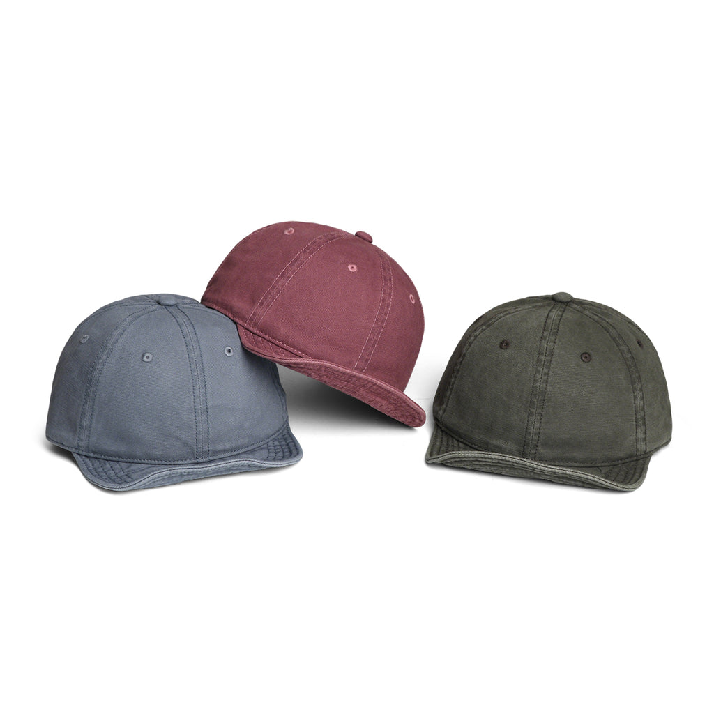 Style japonais Rétro Lavé à l'eau toile décontraction Soft Brim Casquette de baseball pour quotidien commu