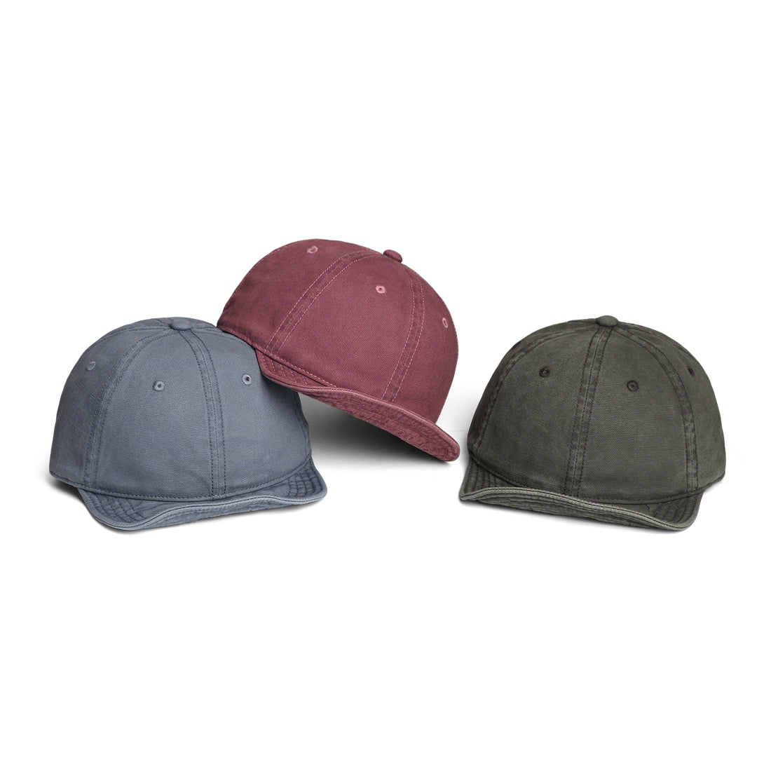 Style japonais Rétro Lavé à l'eau toile décontraction Soft Brim Casquette de baseball pour quotidien commu