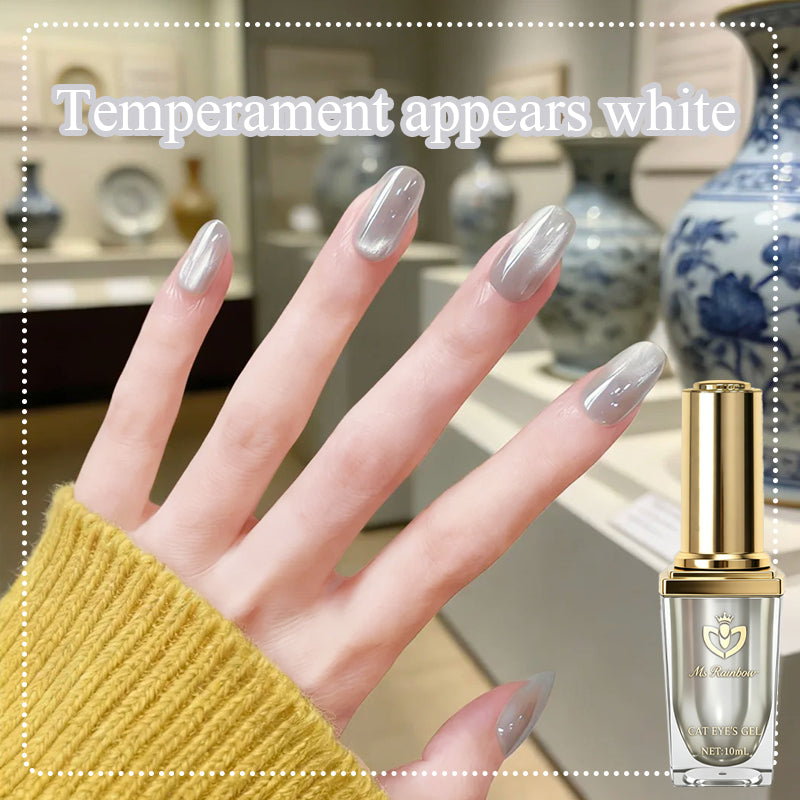 Ms Rainbow Starry Série Magnetic Cat Eye Gel Polonais - Gris Misty Convient pour les ongles bricolage