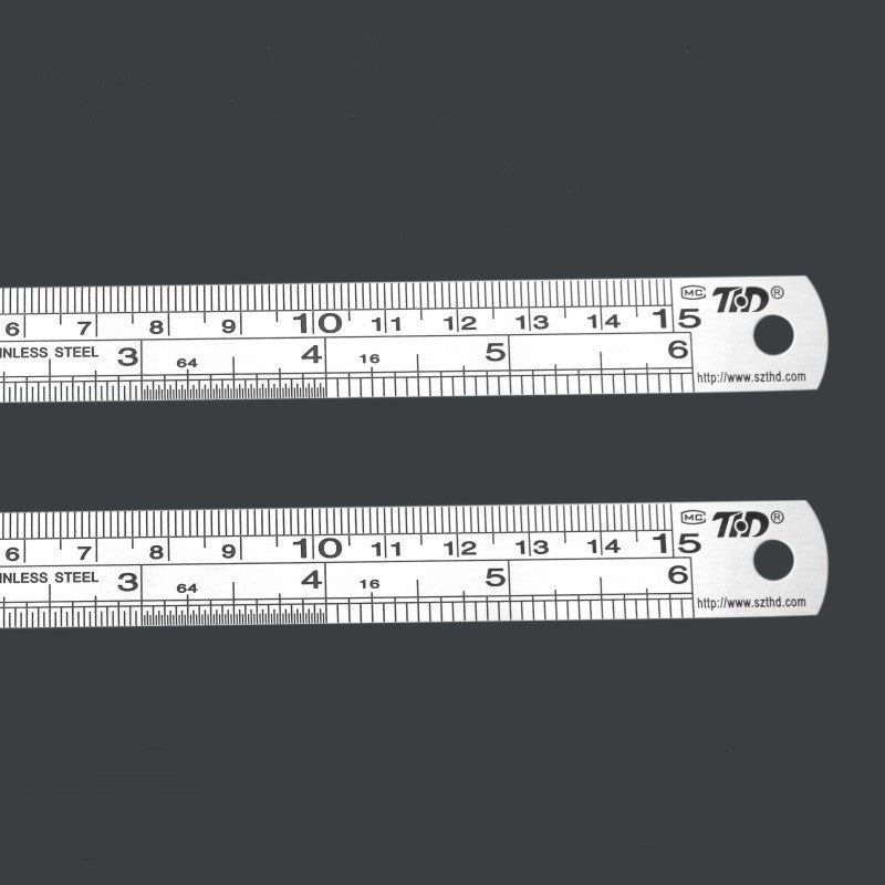 British Straight Steel Ruler 15 20 30 50cm Acier inoxydable Ruler Straight Steel Ruler