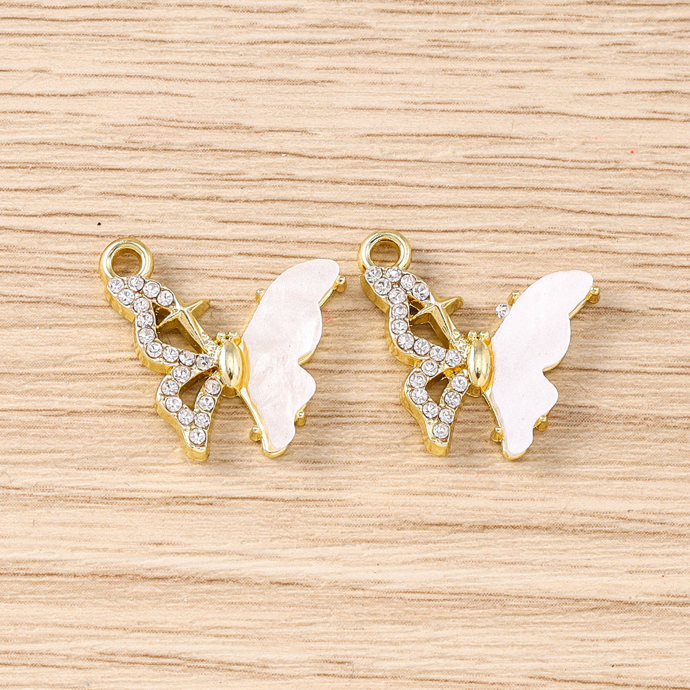 5 pièces par paquet Exquise Strass Flower Accessoires