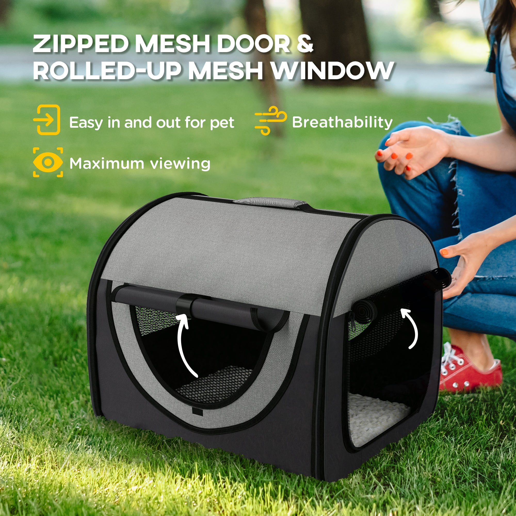 Tissu pliant Pawhut Soft Pet Crate