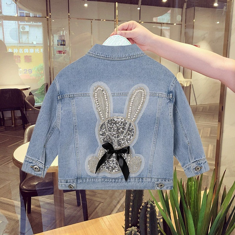 Kitten veste de denim de mode décontractée coréenne