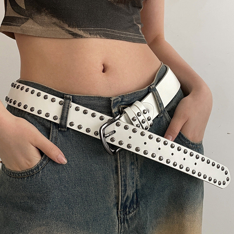 Ceinture vintage de style punk polyvalent pour femmes