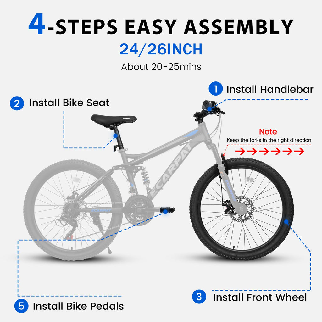 A2660 Vélo de montagne de 26 pouces