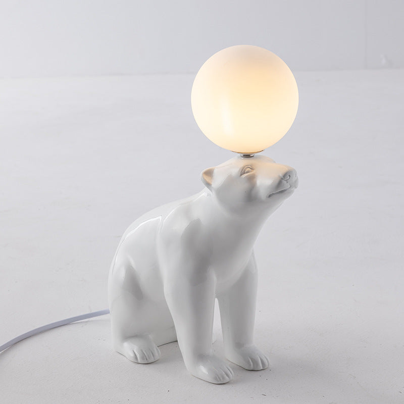 Lampe de table moderne pour ours à caractère simple
