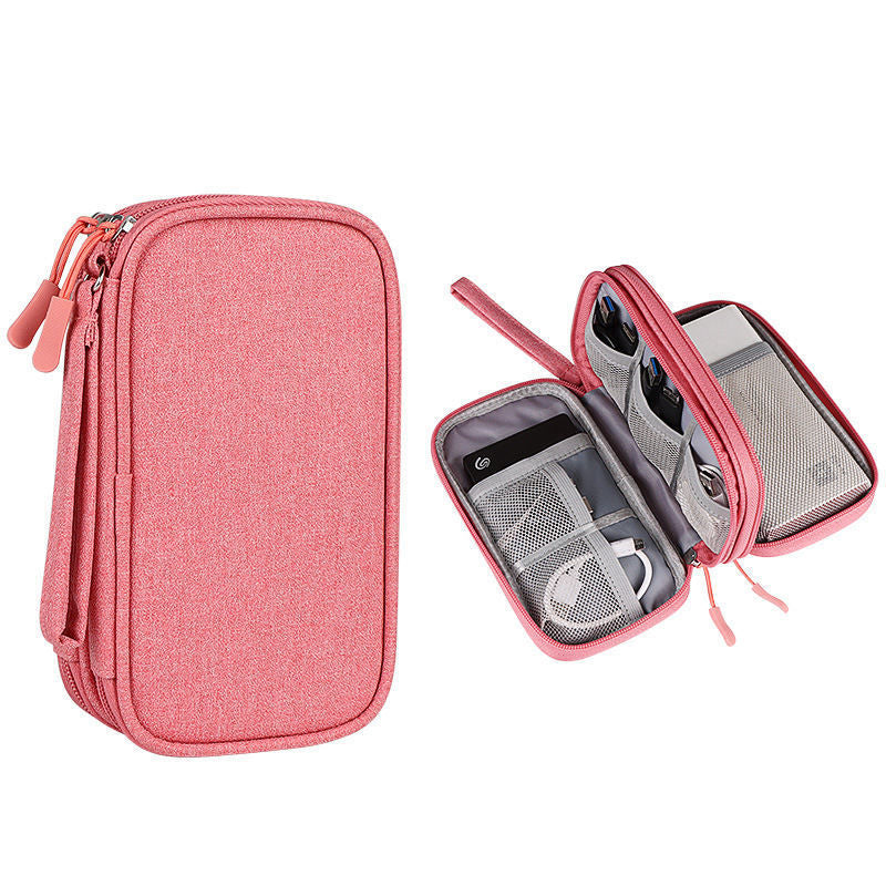Mode Waterproof Data Cable Portable Power Bank Sac de rangement
