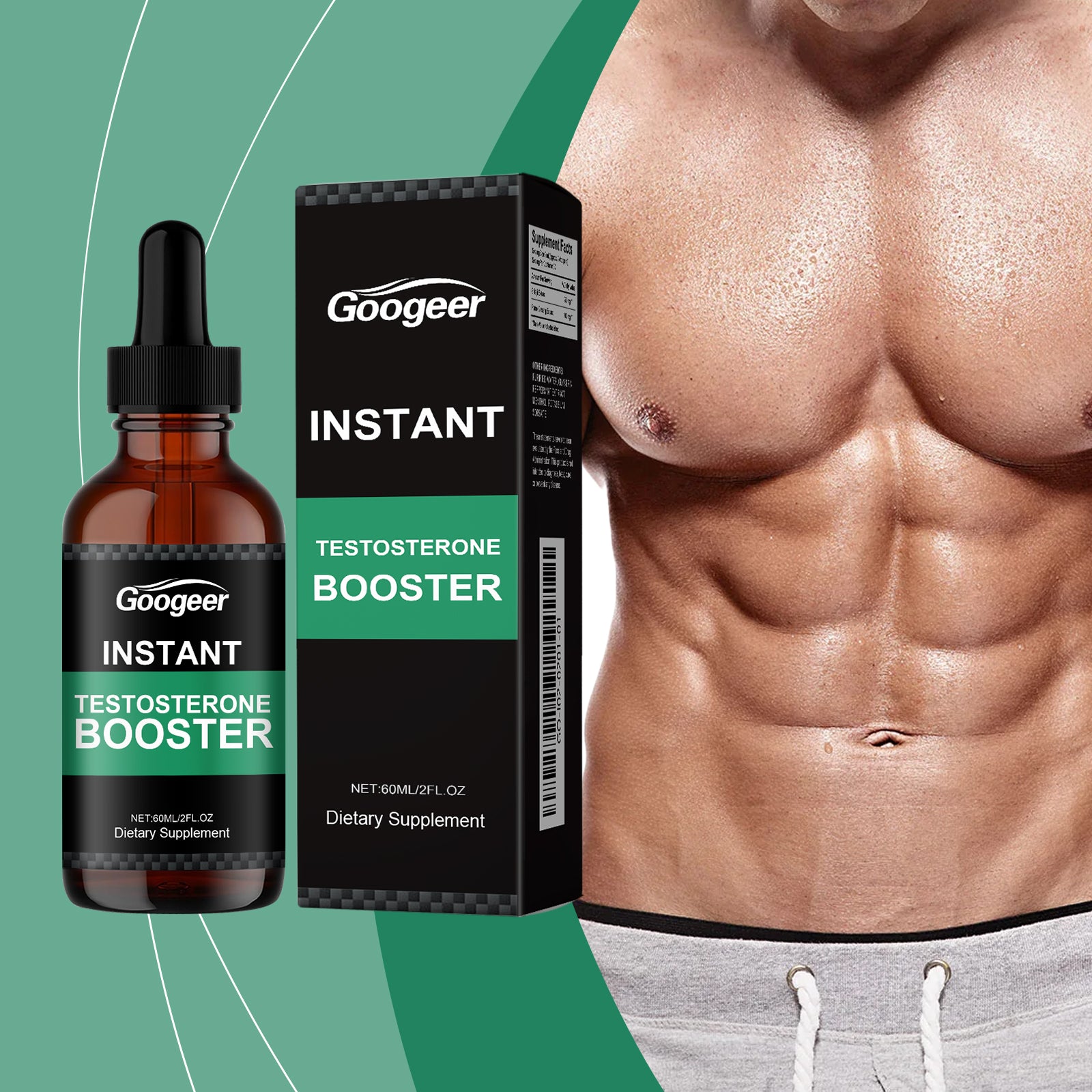 Les gouttes instantanées de booster de testostérone
