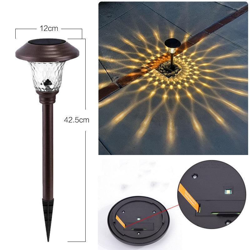 Lumière solaire extérieure de pelouse