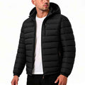 Veste de coton de couleur solide et chaude pour hommes