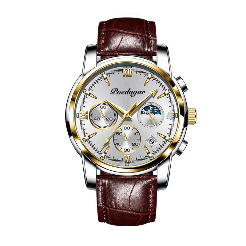 Montre Multifonctionnelle Homme Lumineuse Imperméable Quartz Montres