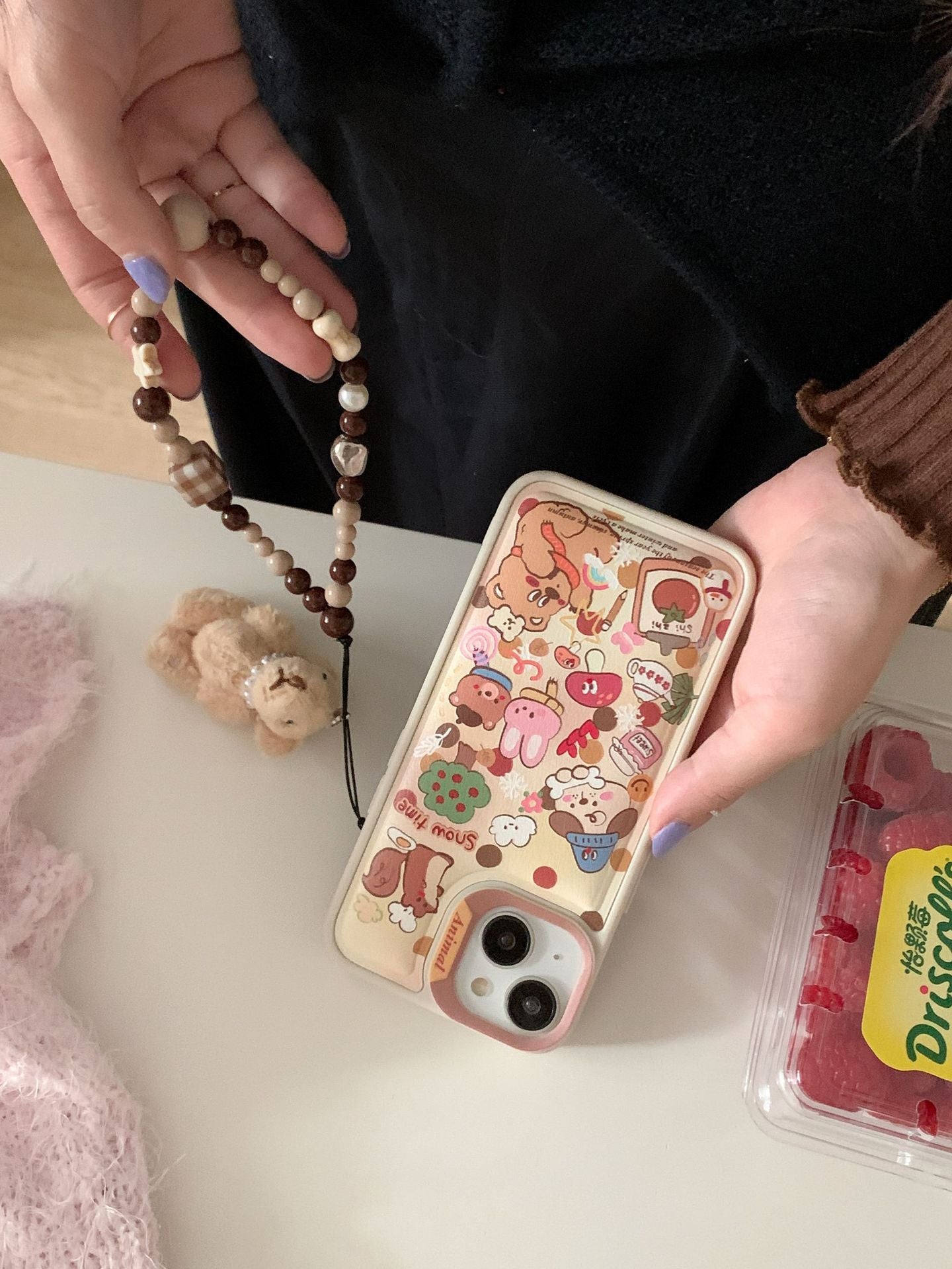 Mignon plein écran Graffiti Rabbit Phone Case