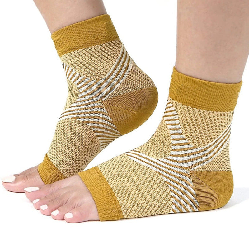 Soutien à la cheville Yoga élastique Danse Sports Pression Manches Chaussures de pression