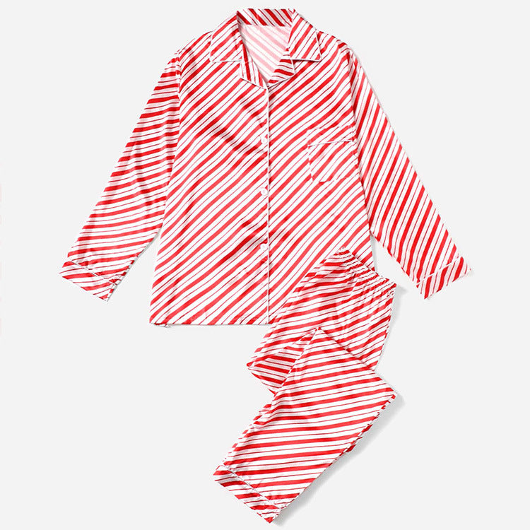 Famille de Noël Pyjamas rayés Pyjamas Vêtements de maison