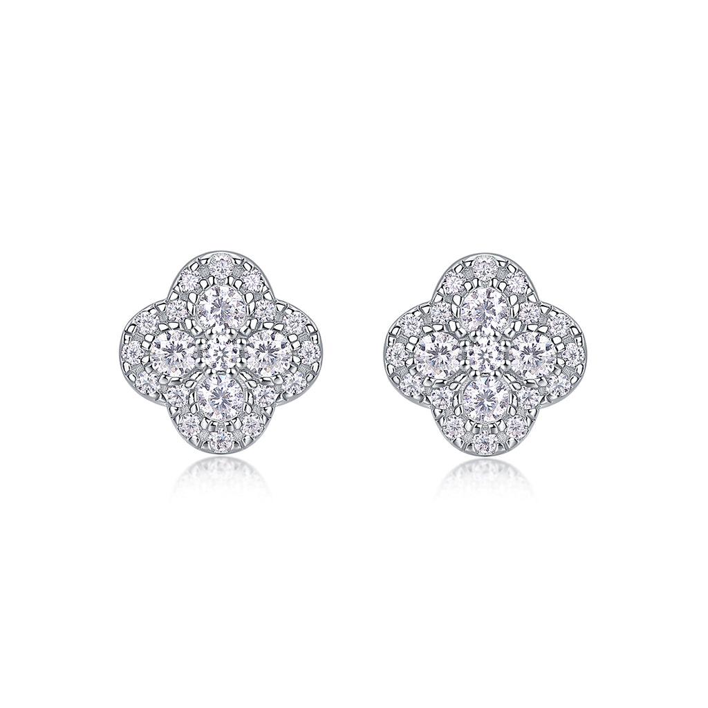 S925 Boucles d'oreilles Sterling Silver Clover