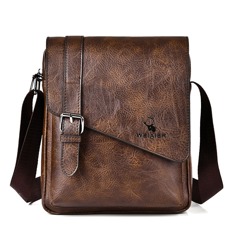 Sac transversal casual rétro homme de grande capacité