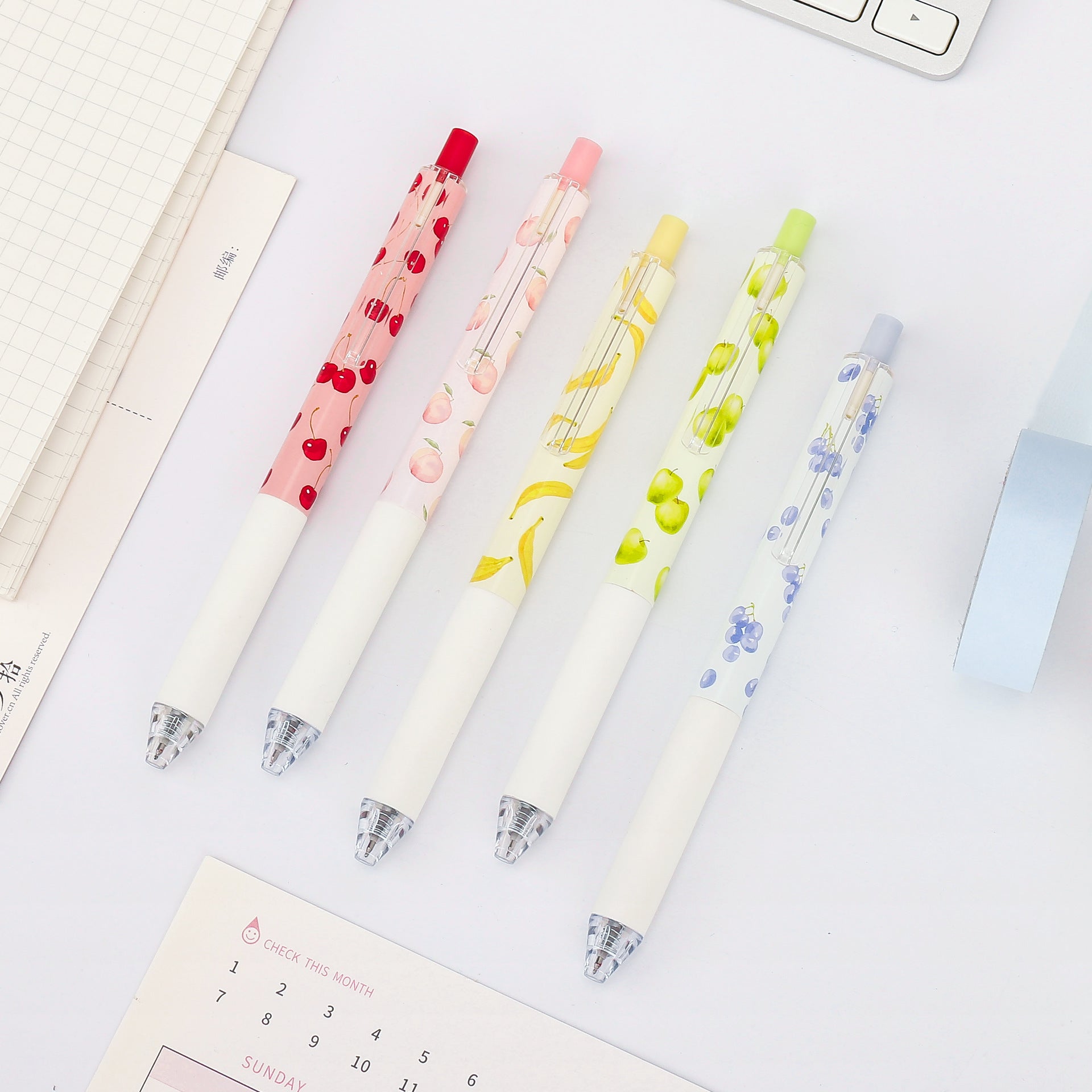 Stylo unisexe sous pression parfumé de fruit créatif