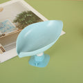 Boîte à savon de feuille-Blue-pp-1 pièce