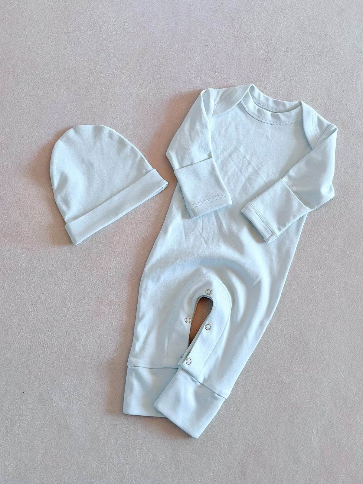 Hiver bébé couleur solide combinaison de saut manches longues nouveau-né sac veste de pet